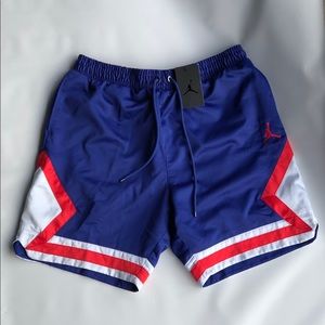 Nike Air Jordan Satin Blue Diamond Shorts